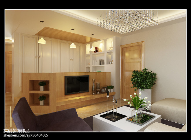 石家庄实创装饰【碧景园】宜家北欧风三居室装修设计效果图